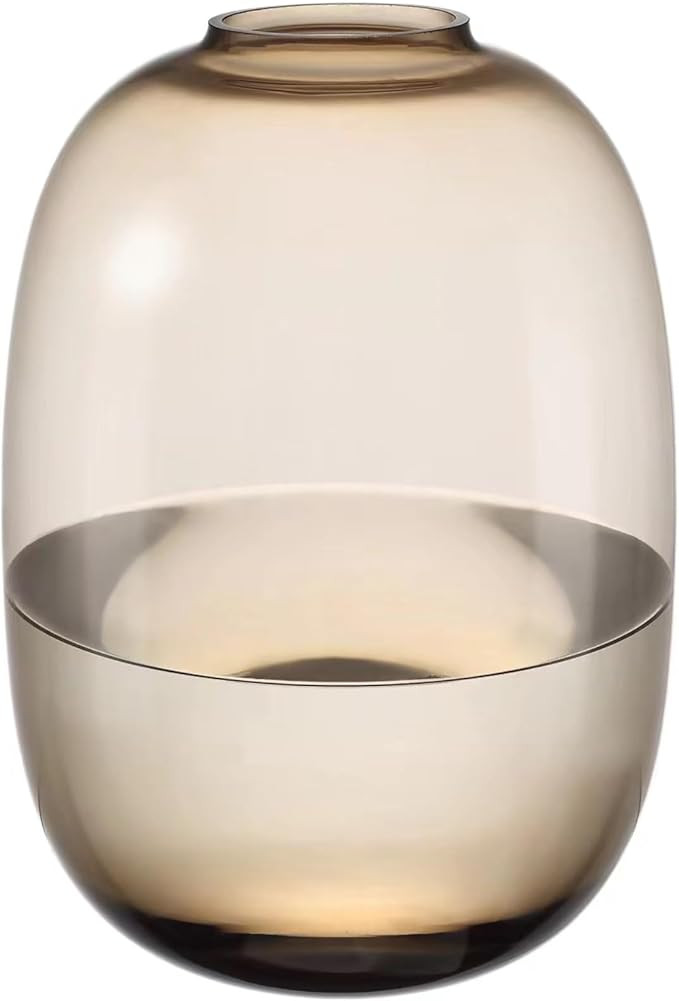 Brown Large Glass Vase Primary Colored Fall Vase Tabletop Centerpiece Flower Vase for Long Stem B... | Amazon (US)