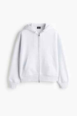H & M - Oversized Hoodiejacke mit Zipper - Grau - Herren | H&M (DE, AT, CH, NL, FI)