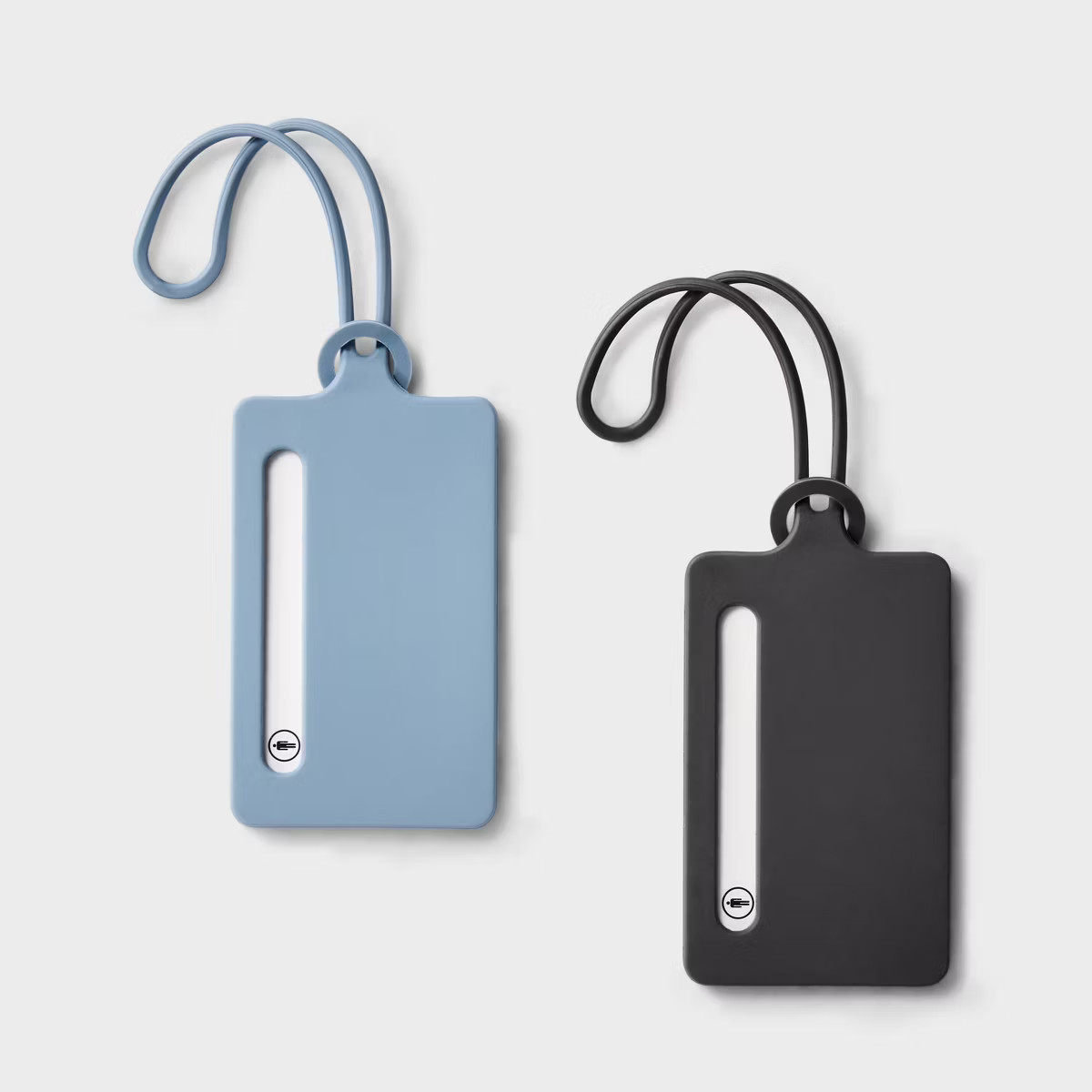 2pk Silicone Luggage Tag - Open Story™ Gray/Blue: Travel Accessories Set | Target