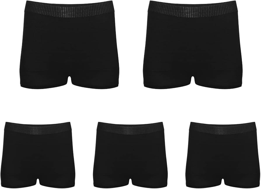 Brief Transitions Disposable Postpartum Seamless Panties for Women Black(5 Pack) | Amazon (US)