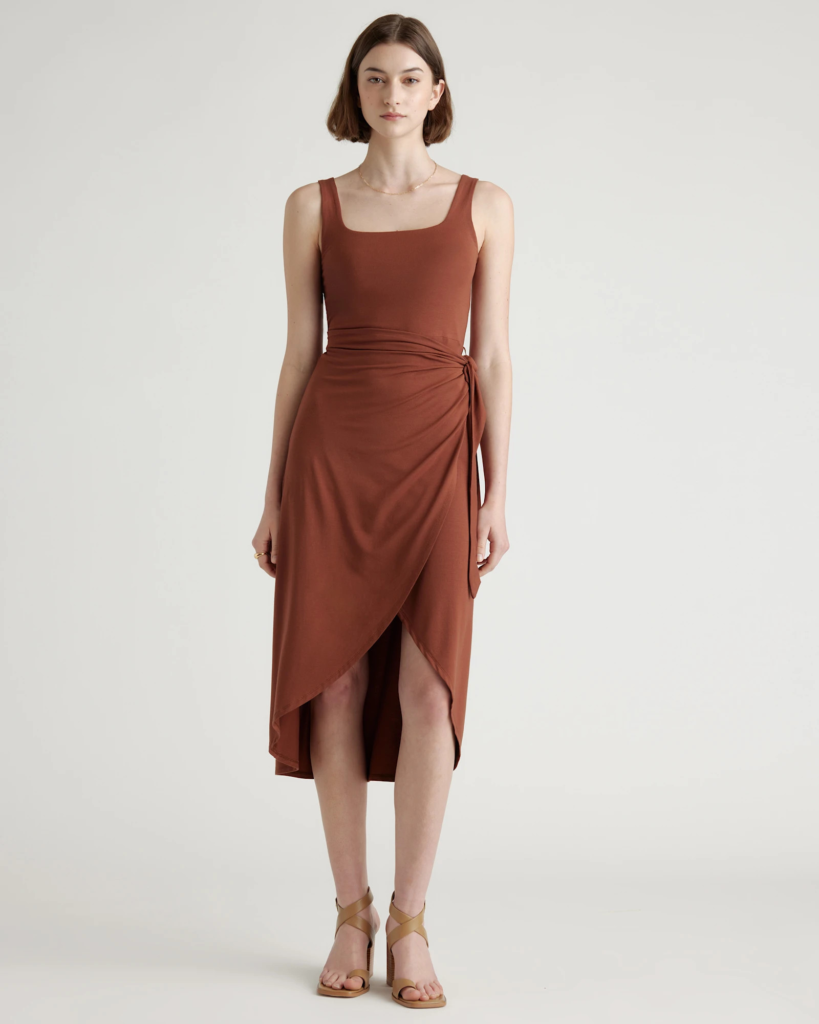 Tencel Jersey Side Tie Dress | Quince