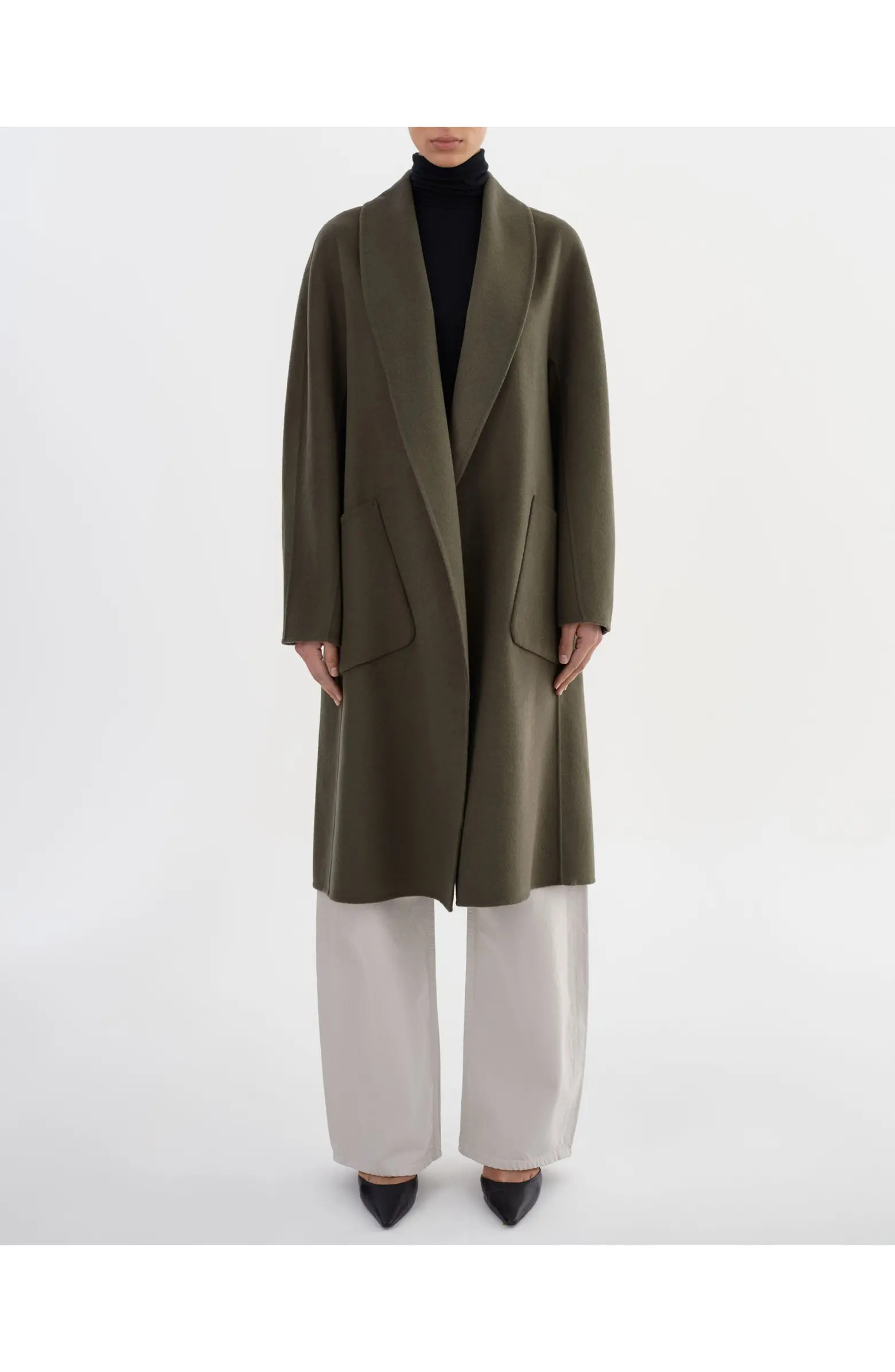Thara | Shawl Collar Wool Coat | Nordstrom