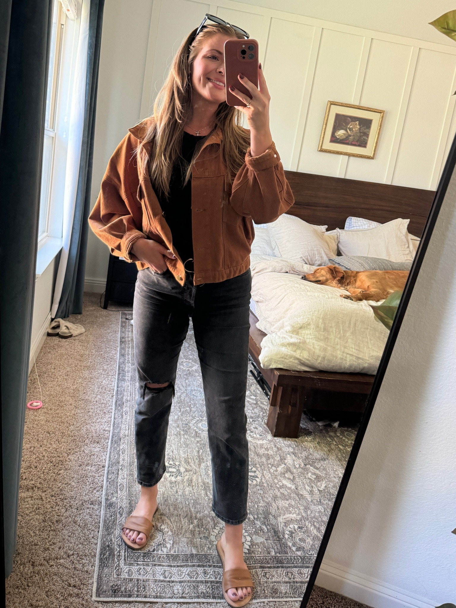 Fall outfit black jeans and brown denim jacket. This is an old boutique’s jacket but size up to get an oversized look 

#LTKStyleTip #LTKSeasonal
