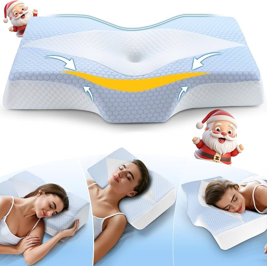 Mkicesky Cervical Support Pillow for Neck Pain Relief, Ergonomic Memory Foam Neck Pillow for Shou... | Amazon (CA)