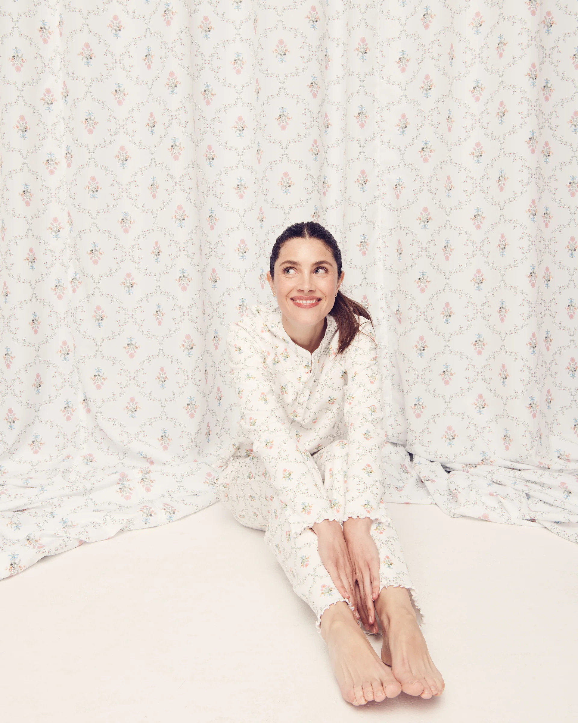 The Olivia Pajama Set - Pastel Trellis | Hill House Home US