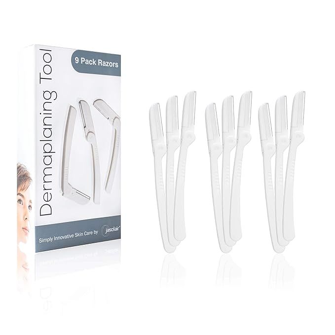 Dermaplaning Tool (9 Count) – Easy to Use Dermaplane Razor For Face – Practical Hair Remover ... | Amazon (US)