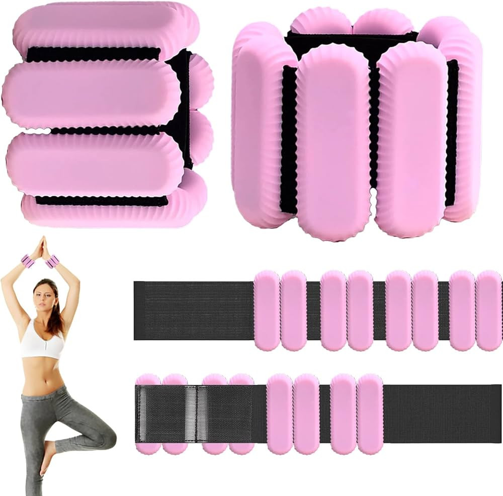 Pilates Wrist & Ankle Weights for Women, Wearable Strong Arm & Leg Weights Set of 2(1Lbs Each), A... | Amazon (US)