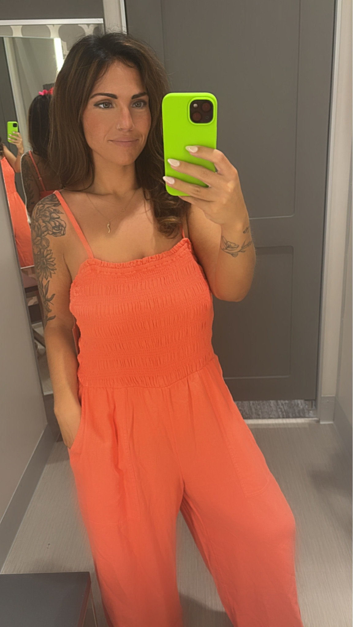 Ya’ll know I love a good romper 😩🍑 Idk why I grabbed a size L in this but definitely too big! TTS #targetfashion #romper #targettryon 

#LTKstyletip #LTKmidsize #LTKfindsunder50