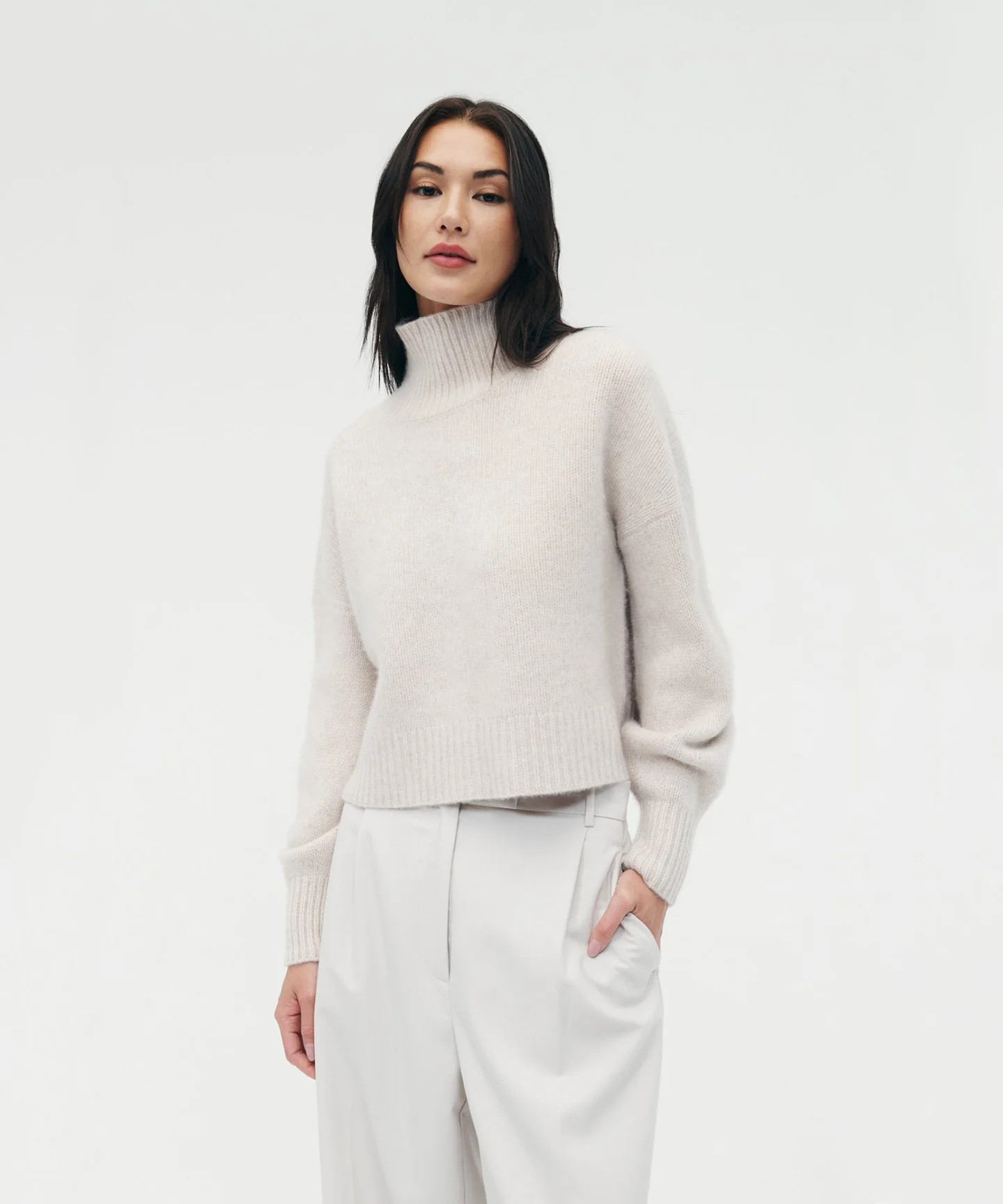 Luxe Cashmere Oversized Turtleneck | NAADAM