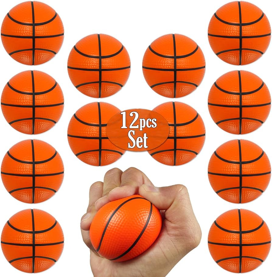 Mini Basketball Stress Balls 12 Pcs Pack | 2.5” Inch Mini Basketballs for Kids | Small Basketba... | Amazon (US)