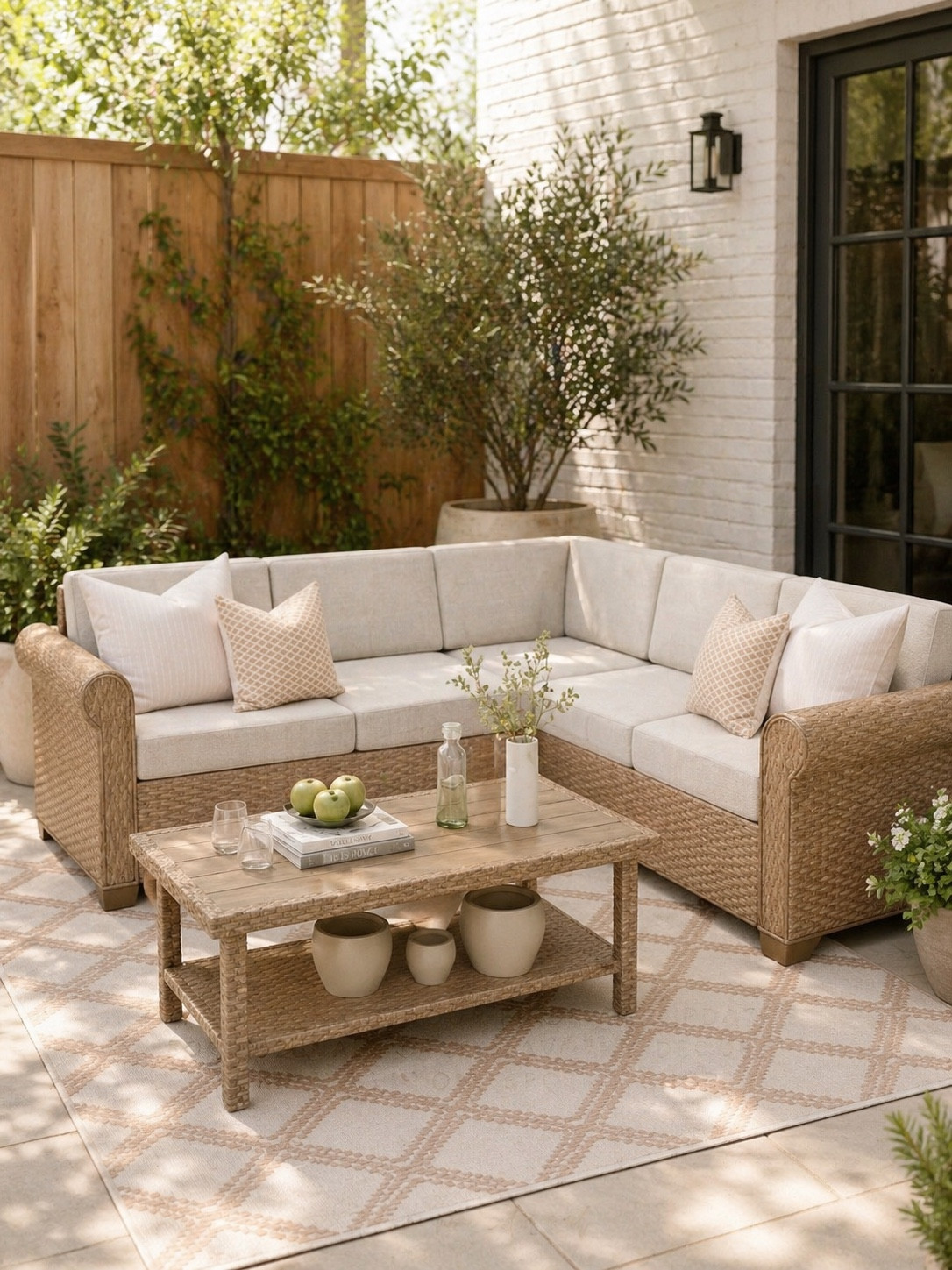 *image created with AI for inspiration purposes*

Outdoor furniture, patio furniture, outdoor rug, outdoor decor, outdoor throw pillow, outdoor sectional 

#LTKHome #LTKSaleAlert