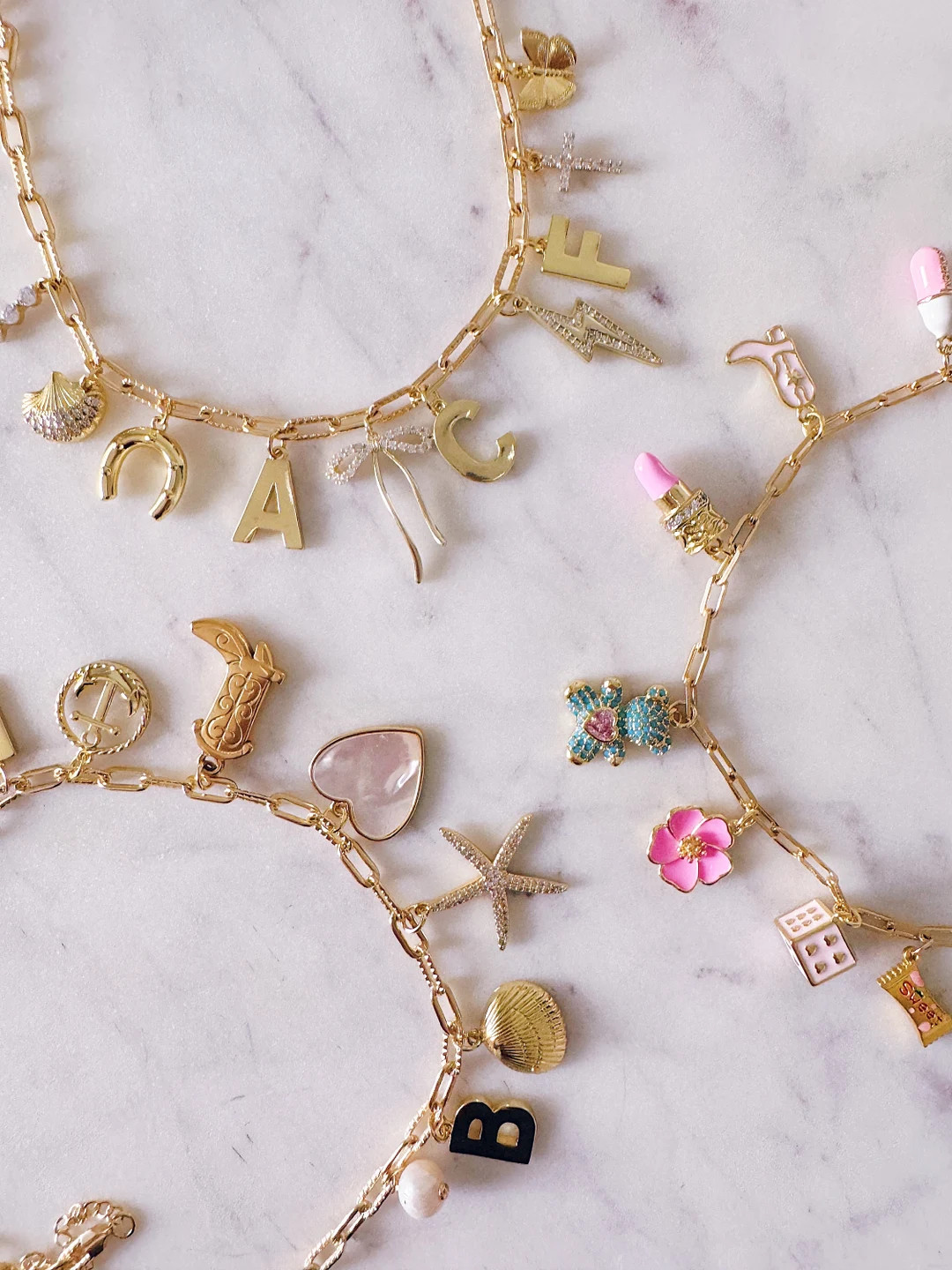 Custom Charm Necklace, Surprise Charm Necklace, Chunky Charm Necklace, Charm Necklace - Etsy | Etsy (US)