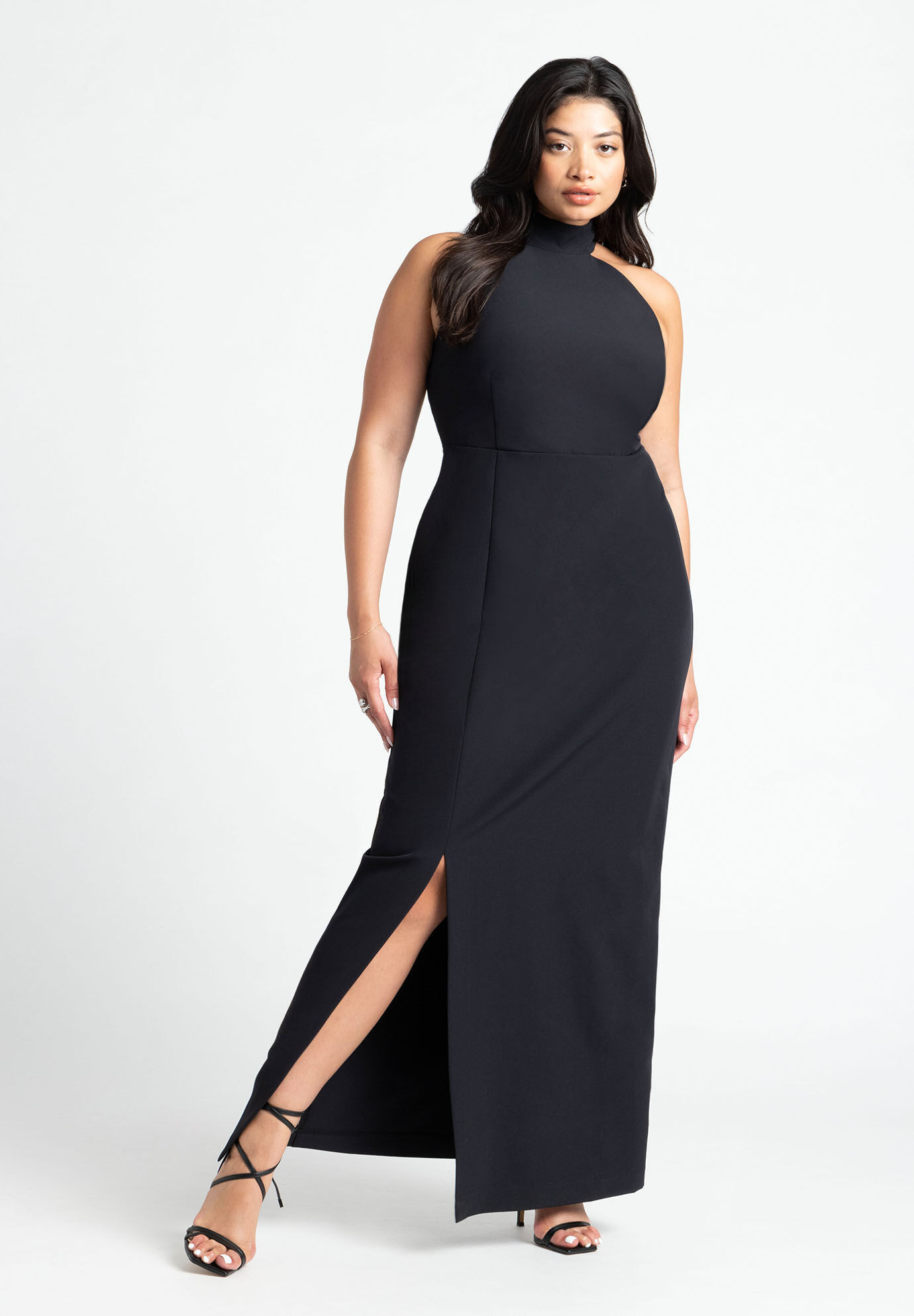 High Neck Column Gown | Eloquii