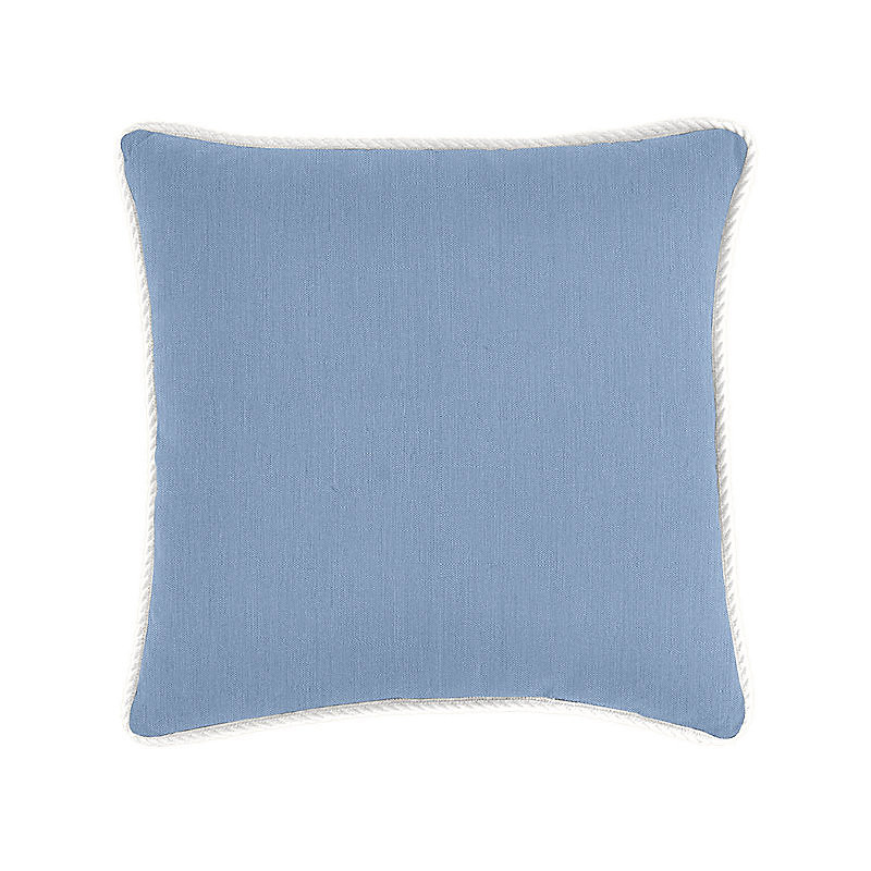 Canvas Sunbrella Corded Outdoor Pillow - Navy, White, 12" x 20" - Ballard Designs | Ballard Designs, Inc.