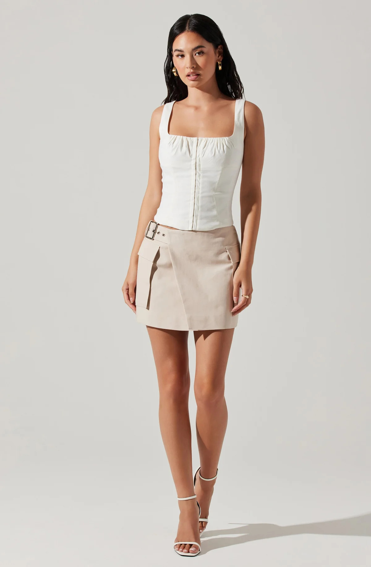 Lautner Belted Wrap Skirt | ASTR The Label (US)