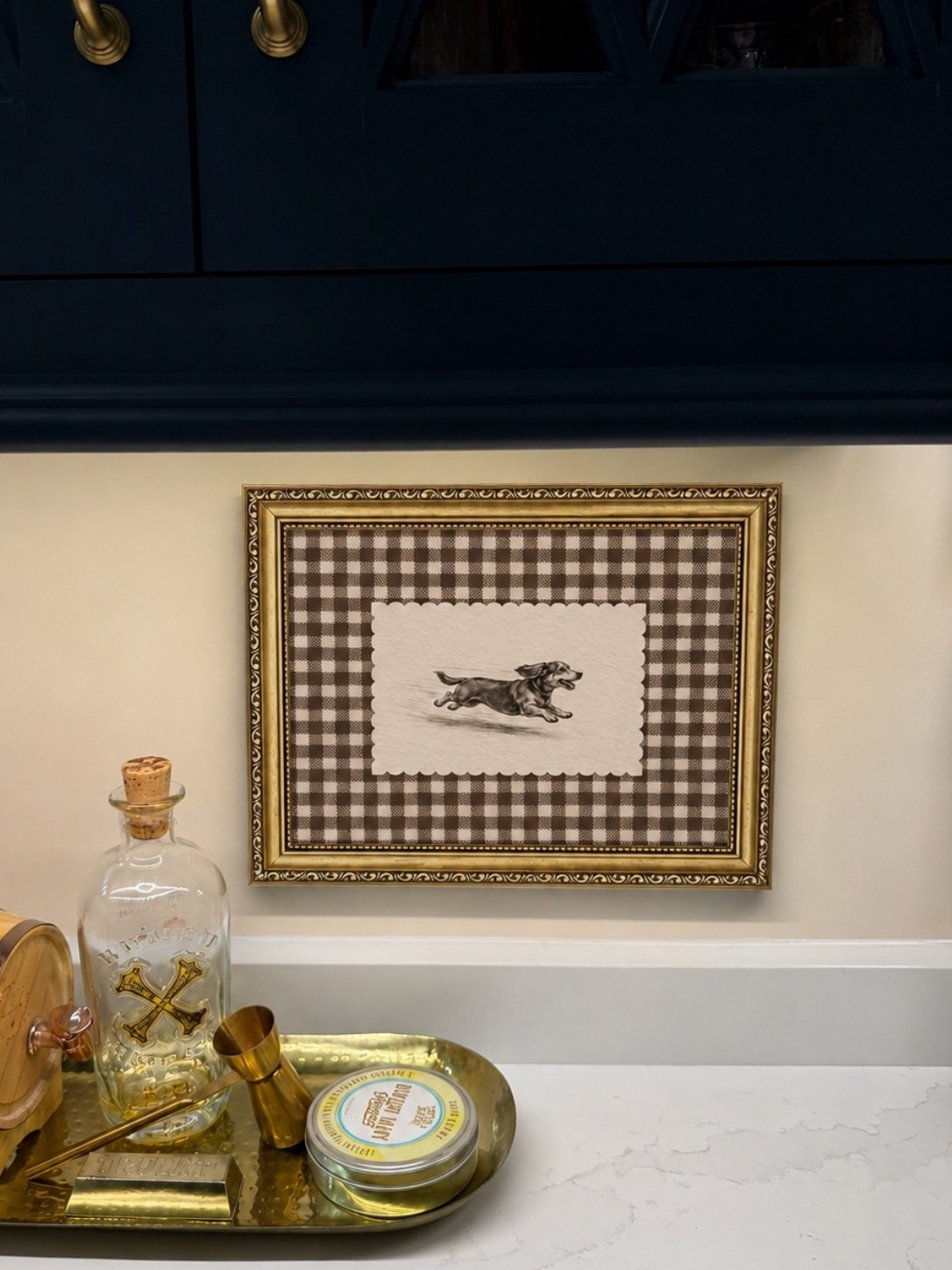 Vintage Dachshund Wall Art for a Cozy Home Bar 🐾✨

This vintage-inspired dachshund wall art was the perfect finishing touch for our home bar! 🤎 The antique gold frame, classic gingham background, and playful pup add so much charm and personality while tying in beautifully with the brass accents. It gives the space that collected, timeless look without feeling overdone.

If you’re decorating a bar nook, kitchen, mudroom, office, or creating a gallery wall, this affordable Amazon find is such a fun piece for any dog lover. It looks far more expensive than it is and instantly makes the space feel warm and inviting. 🥃✨

Vintage wall art, dachshund decor, dog lover home decor, home bar decor, brass accents, gold framed artwork, gingham home decor, grandmillennial style, traditional home, English cottage decor, vintage-inspired decorating, cozy home accents, Amazon home finds, gallery wall inspiration, bar cart styling.

#LTKHome #LTKmomlife #LTKSeasonal