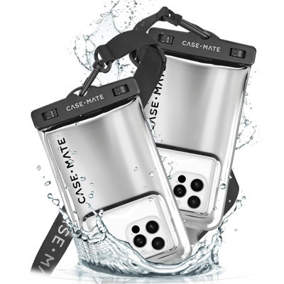 Case-Mate Floating Waterproof Phone Pouch - Silver Chrome - 2 Pack | Target