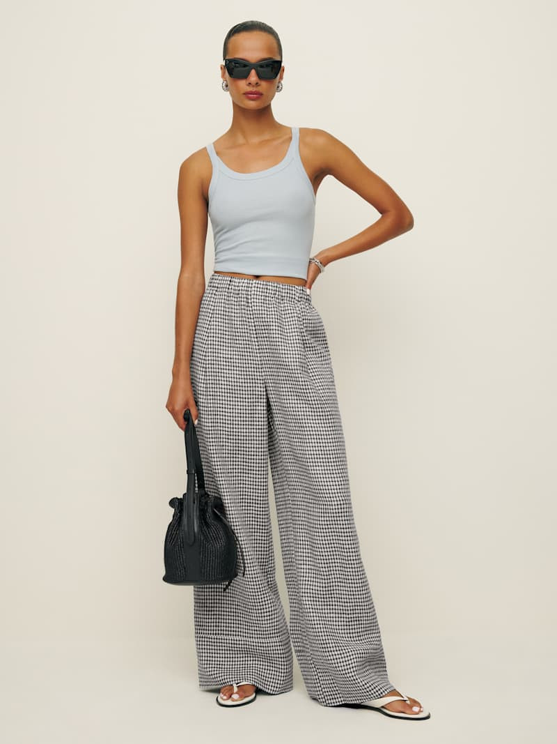 Fernando Linen Wide Leg Pant | Reformation (Global)