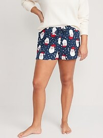 Matching Print Flannel Pajama Shorts for Women -- 2.5-inch inseam | Old Navy (US)