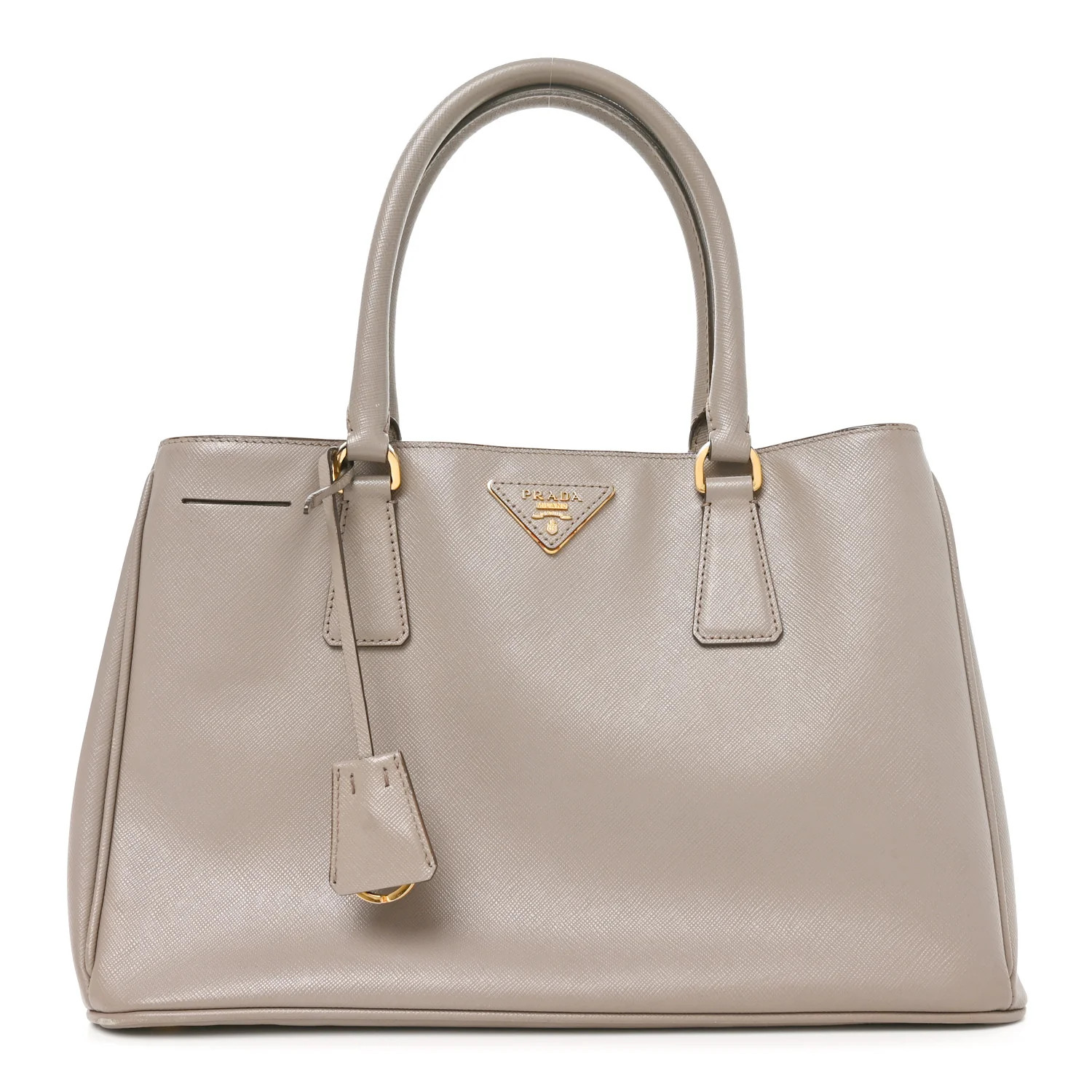Prada Saffiano Lux Small Tote Argilla 1925146 | FASHIONPHILE (US)