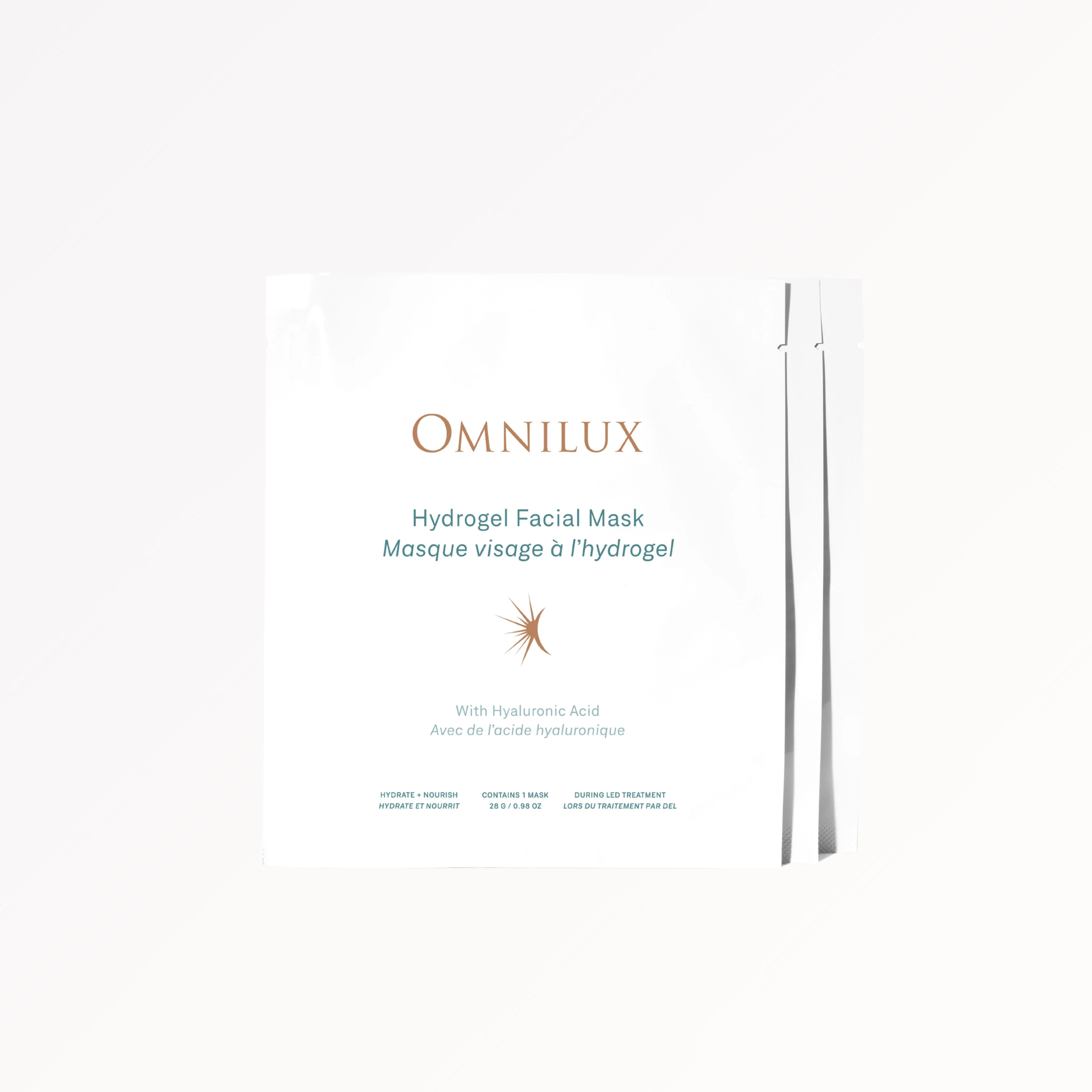Omnilux Hydrogel Facial Mask - (1) 3pk (3 Single-use treatments) | Omnilux