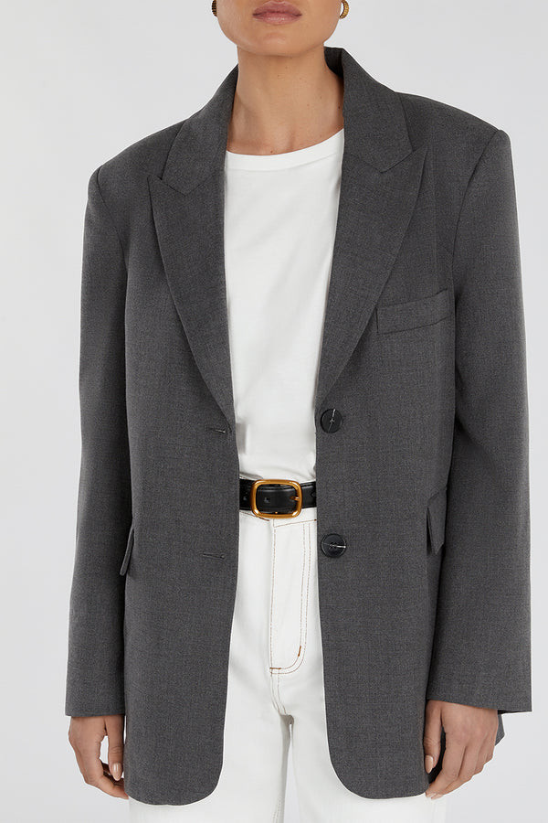 HARLEY CHARCOAL BOYFRIEND BLAZER | DISSH