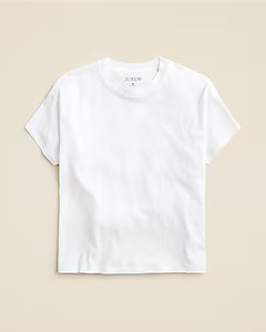 Feather jersey cropped T-shirt | J. Crew US