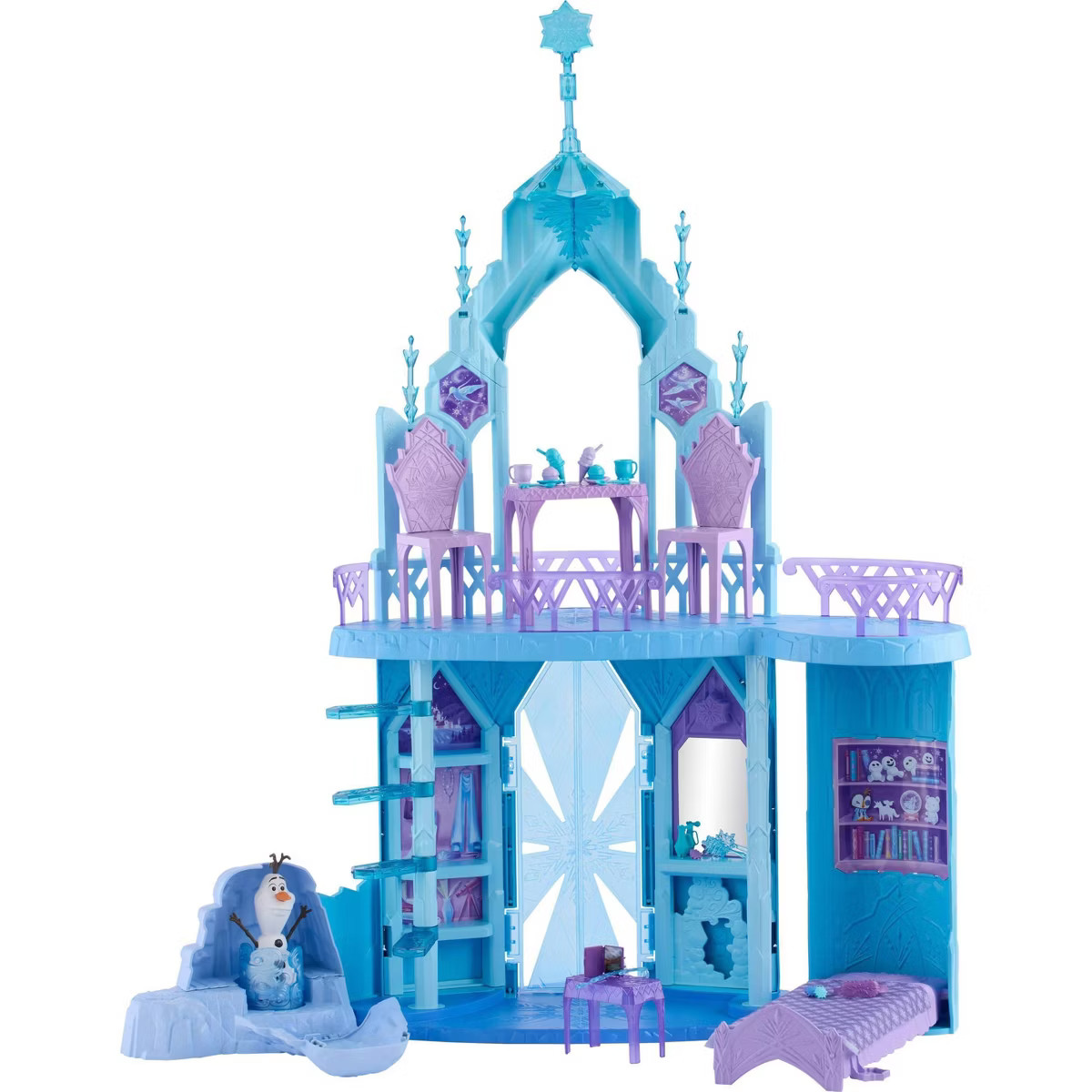 Disney Frozen Elsa’s Frozen Ice Palace Castle Playset with Olaf, 5 Play Areas & 21 Accessories | Target