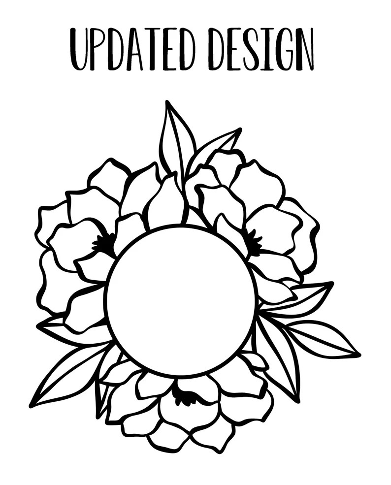 Floral Monogram Decal | Yeti | Tumbler | Laptop | Phone | Car | Personalized | Monogram Sticker |... | Etsy (US)