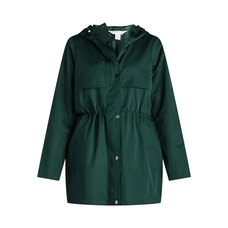 Time and Tru Women's and Women's Plus Lightweight Anorak Jacket with Hood, Sizes XS-3X | Walmart (US)