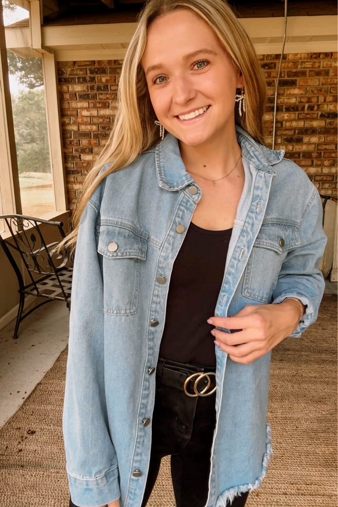 Who doesn’t love a denim jacket in the fall? 🍂✨🤩 LOVE this one along with my accessories from Altar’d State! 

#LTKU #LTKBeauty #LTKSeasonal
