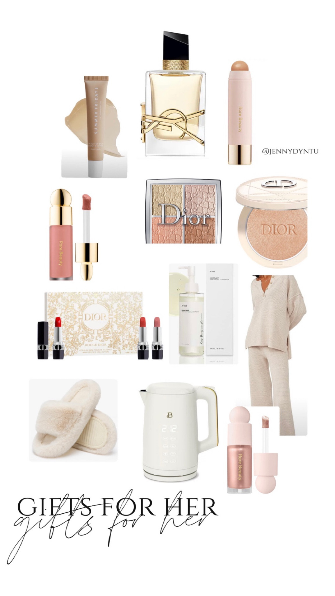gift guide for your lady✨this holiday season or just because. 

#giftguide #forher #skincare #makeup #designer #lip #lipgloss #lipbalm #blush #bronzer #perfume #cozyoutfit #loungewear #slippers #teakettle #home #dior #ysl #summerfridays #girlsgiftguide #christmasgift #giftset #cozygirl #forthehomebody #giftsforherSale #LTKHoliday

#LTKGiftGuide #LTKHoliday