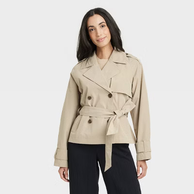 Women's Short Trench Coat - A New Day™ | Target
