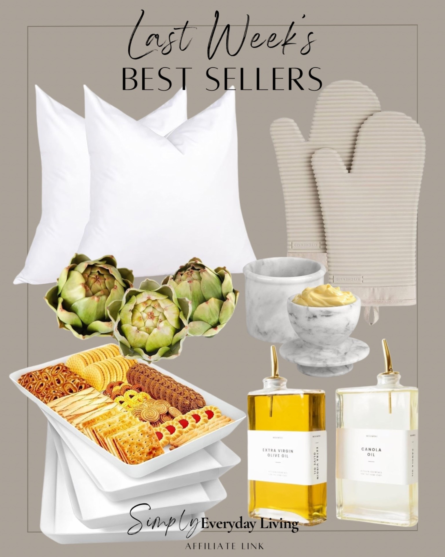 Last weeks best sellers