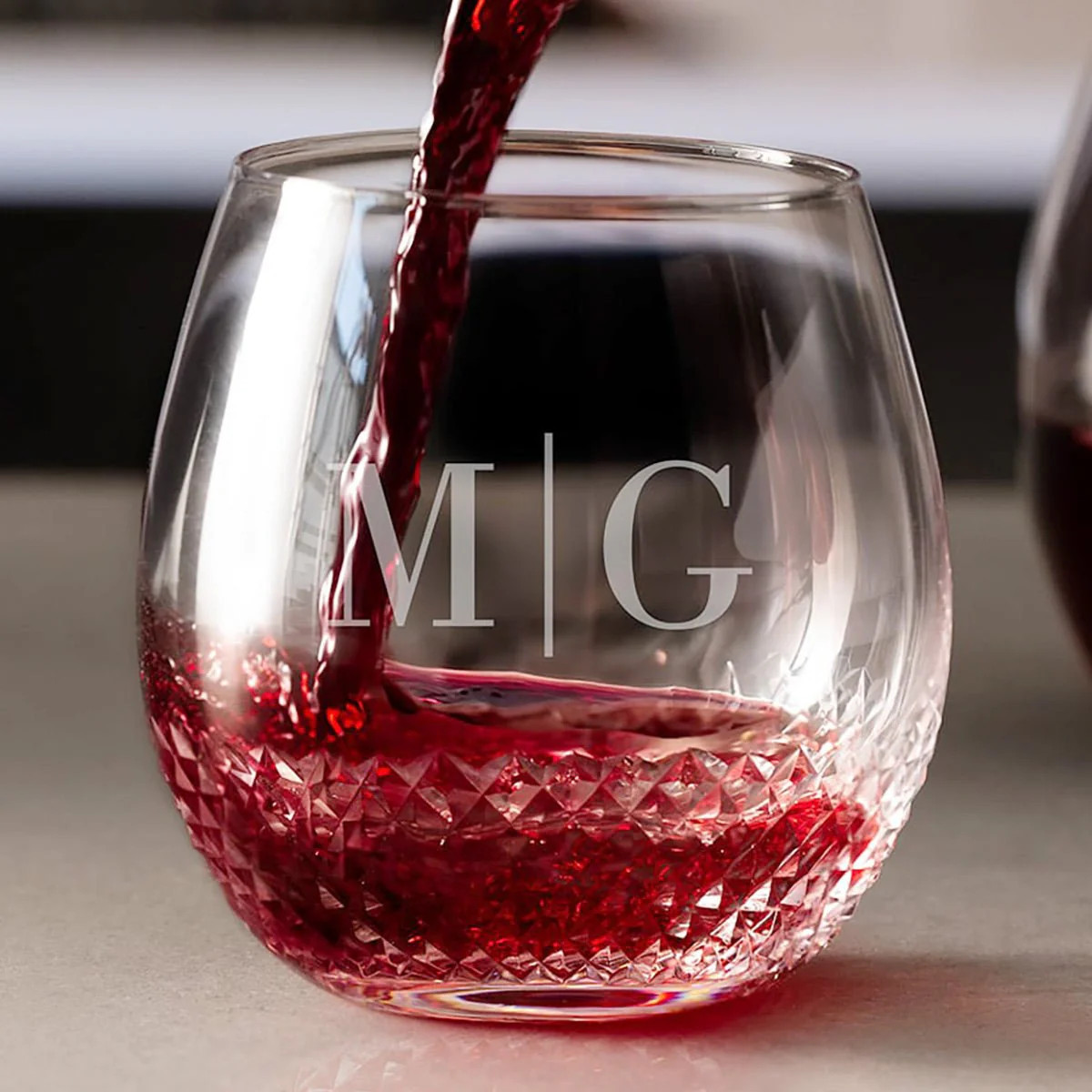 Avignon Custom Crystal Wine Glass Stemless - Gift for Wine Lover | HomeWetBar.com