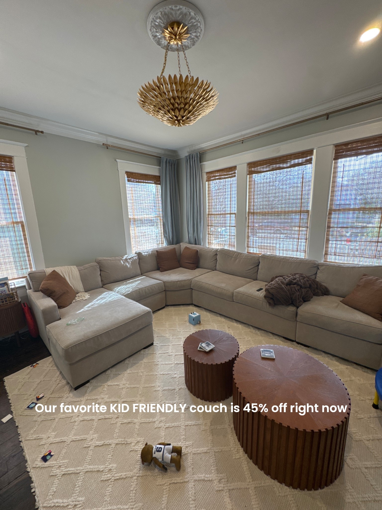 Our sectional is currently 52% off and it’s one of the best pieces we’ve added to our home. It’s super comfortable, durable, and surprisingly kid-friendly (which was a must for us). If you’re looking for a couch that still looks beautiful but can handle real life, this one has held up so well for our family.

#LTKSaleAlert #LTKHome