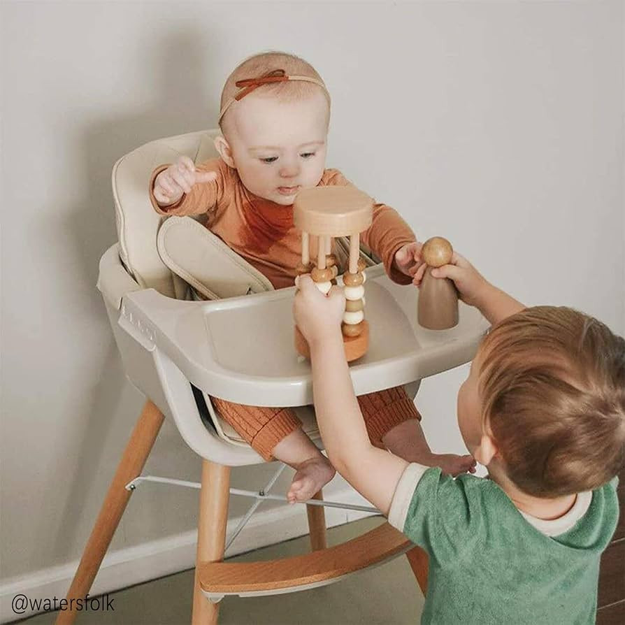 3-in-1 Convertible Wooden High Chair, High Chairs for Babies and Toddlers, Baby High Chair with A... | Amazon (US)