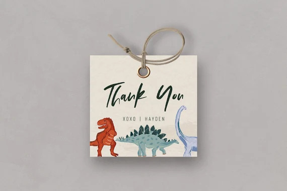 Dinosaur Favor Tag Dinosaur Birthday Decorations Favors | Etsy | Etsy (US)