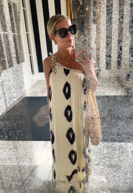 Sunnies + boho flowy beach dresses all summer long! 🖤 This find is from Zara but linked a few other fun one shoulder styles for the season! #summerdress #zara #bohostyle #whitedress 

#LTKFind #LTKswim #LTKstyletip