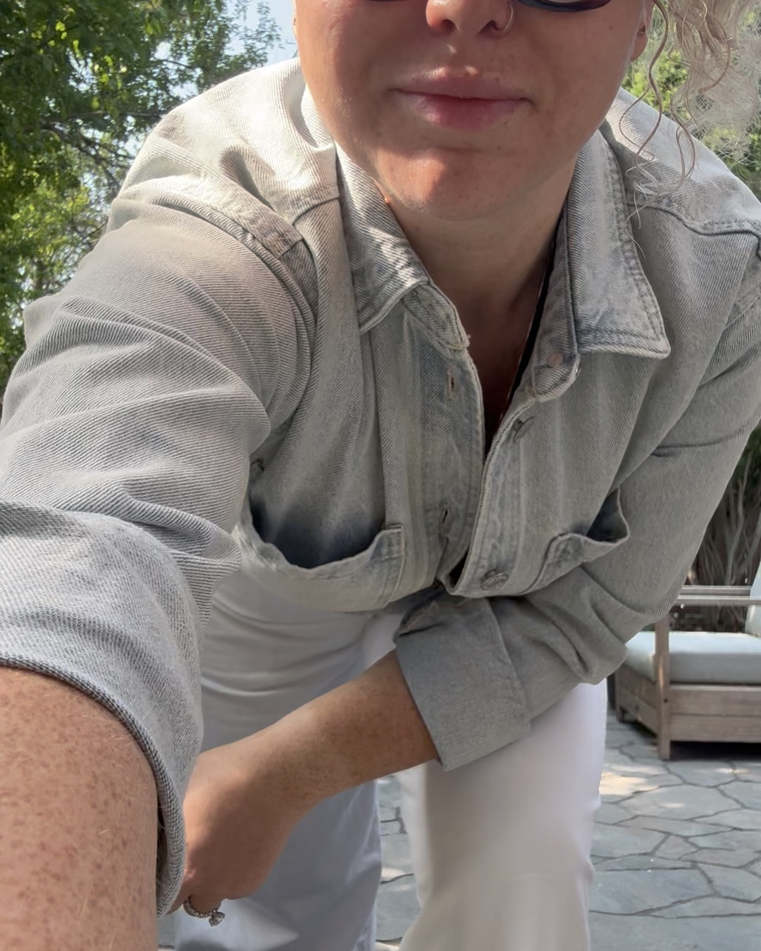 Can’t get enough of this denim jacket. The cropped style pairs with so much and in so many different ways. Wearing an XS (I’m usually a medium). This one fits oversized. 

Can’t find this denim anymore but I linked a similar pair which are on a crazy sale! Don’t be scared to wear white! 

Shoes are a go-to. 



#LTKsummer #LTKsale #LTKstyletip