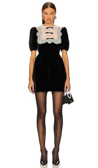 Cherie Mini Dress in Black & Pale Pink | Revolve Clothing (Global)