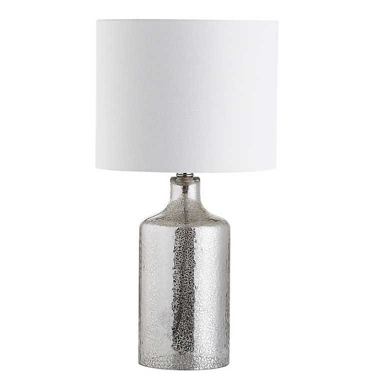 Silver Mercury Glass Cylinder Table Lamp | Kirkland's Home