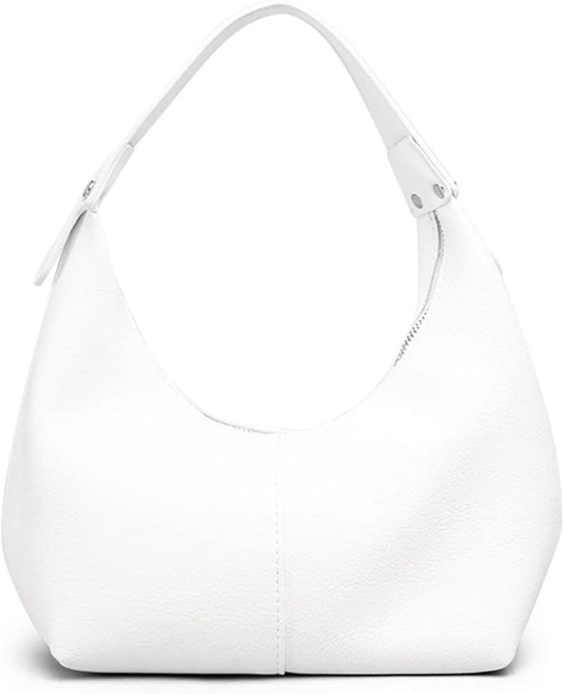 NIUEIMEE ZHOU Hobo Handbags for Women Retro Vegan Leather Clutch Purse Tote Shoulder Bags | Amazon (US)