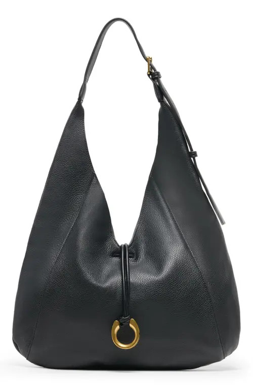 Dolce Vita Mercer Leather Shoulder Bag in Black Leather at Nordstrom | Nordstrom