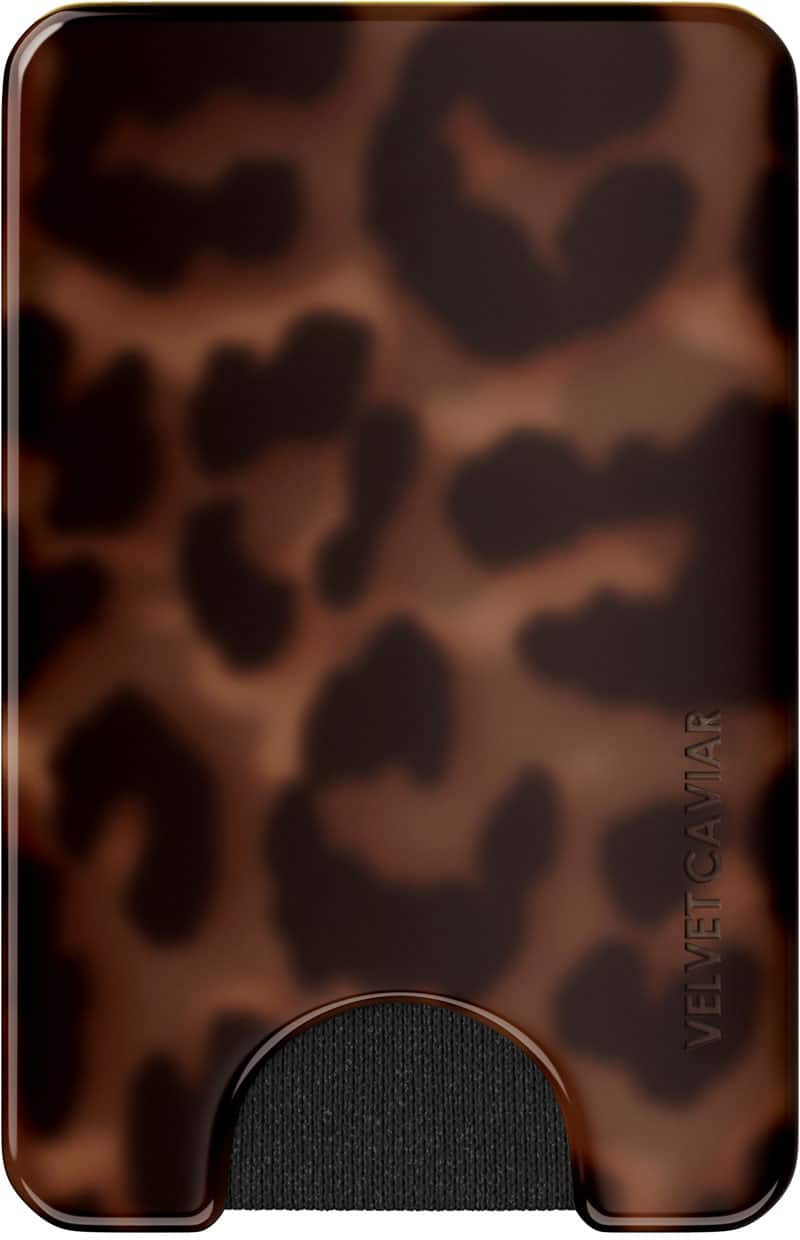 VELVET CAVIAR - Magnetic Phone Wallet - It Girl Leopard | Best Buy U.S.