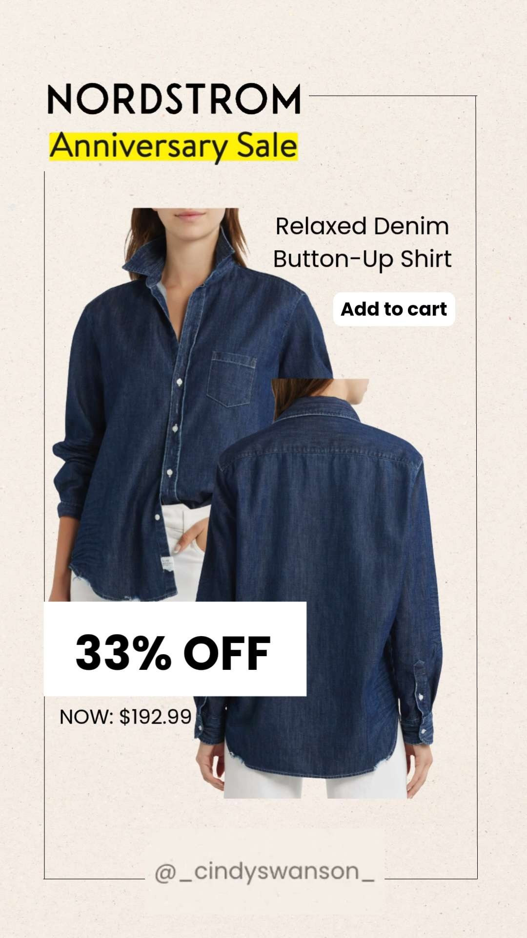 A great denim shirt never goes out of style, and this one is worth grabbing during the Nordstrom Anniversary Sale! It's made from soft, lightweight denim with a relaxed fit that's perfect worn on its own or layered over tees, tanks, and dresses. A timeless wardrobe staple you'll wear year-round.

💡 LTK MADE EASY
❤️ Heart = Support my posts!
🔖 Save = Get sale & restock alerts
📋 Lists = Keep favorites organized
📲 Share = Send lists and products to a friend. Hello, Christmas List!
💬 Comment = Ask me anything about what I'm wearing.:-) 

 #LTKootd #LTKOver40 #LTKSaleAlert