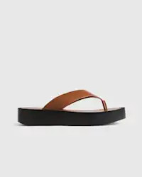 Italian Leather Thong Platform Sandal | Quince