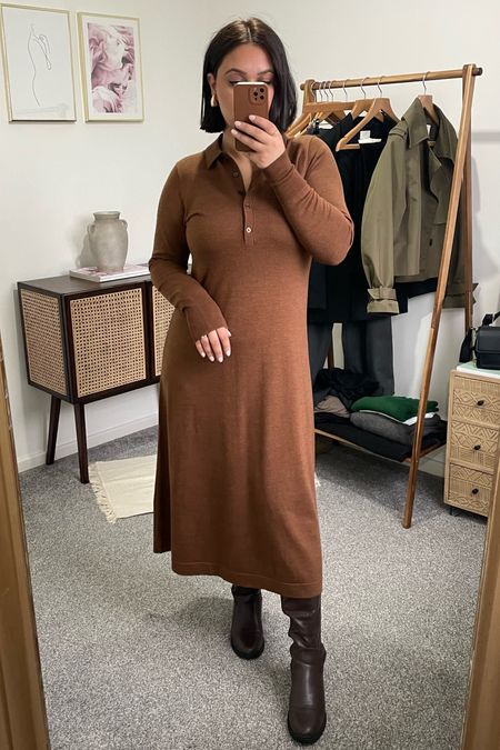 50 shades of brown 🧸 the dress is old Uniqlo and the boots are old New Look but I’ve sourced some similar alternatives x

#LTKworkwear #LTKmidsize