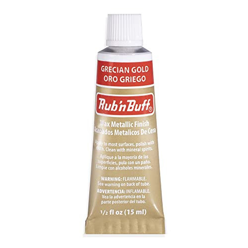 AMACO Rub n Buff Wax Metallic Finish - Rub n Buff Grecian Gold 15ml Tube - Versatile Gilding Wax for Finishing Furniture Antiquing and Restoration - Rub and Buff Colors Single Tube | Amazon (US)