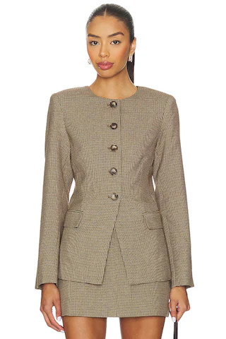 Favorite Laudine Skirt in Brown Houndstooth

              
    
        
        
            Fa... | Revolve Clothing (Global)